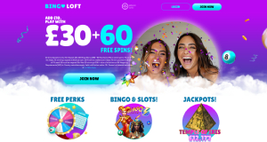 Bingo loft homepage