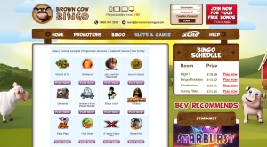 brown cow bingo games