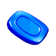 Blue candy symbol