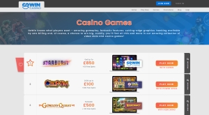 gowin casino games