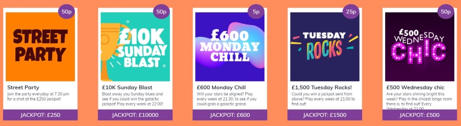 Jackpot Daily Promotions at Kozmo Bingo