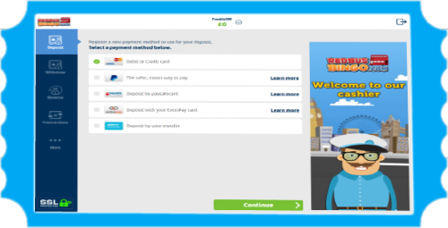 Payment Methods at RedBus Bingo