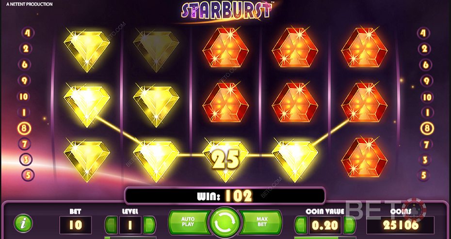 Play Starburst demo version for free